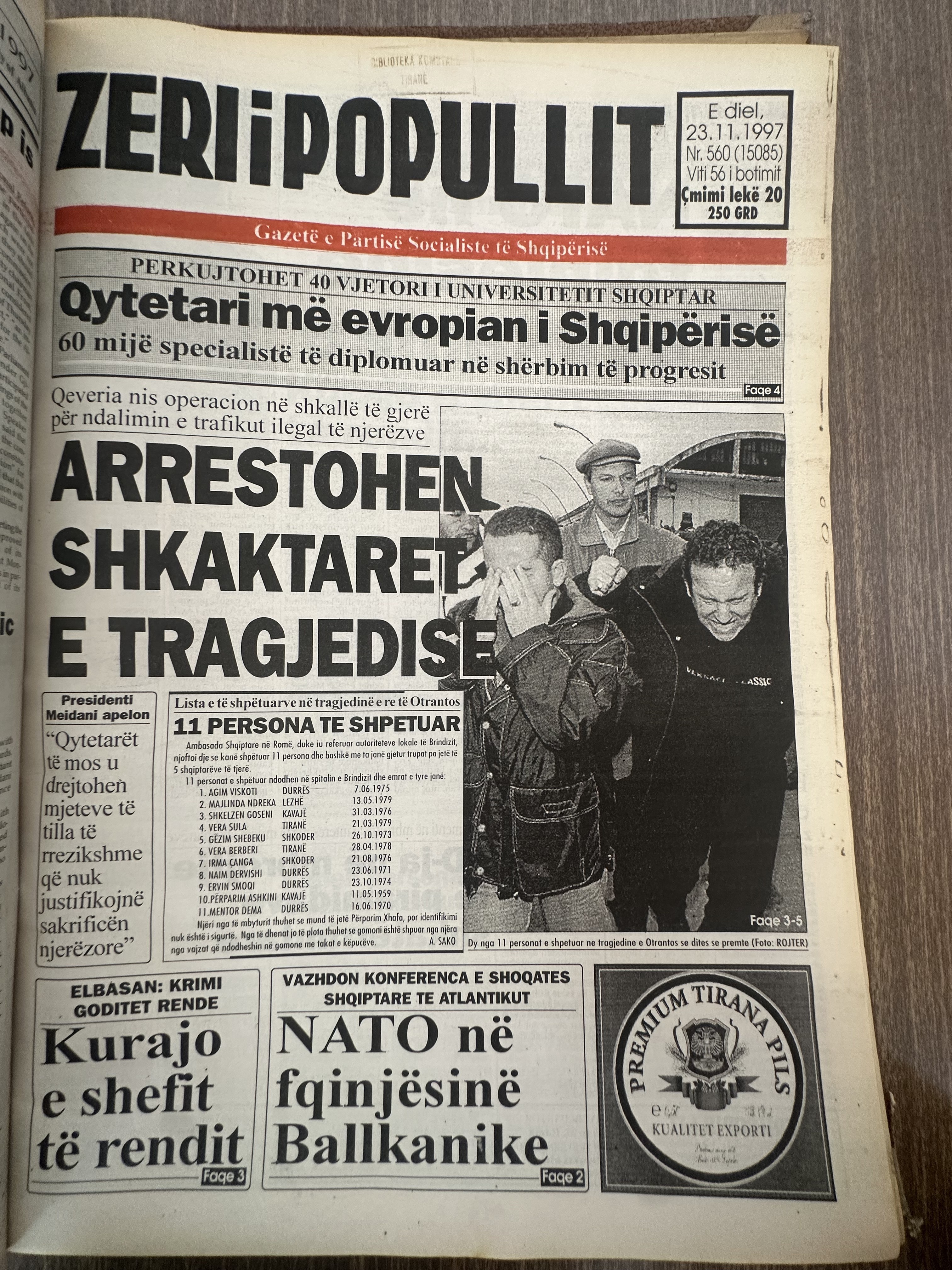 Zëri i Popullit 1997-11-23